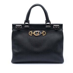 Pre-Loved Gucci Medium Leather Zumi Top Handle Bag